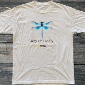 National Geographic Insect Graphic T-Shirt Why Am I So Fly Tee